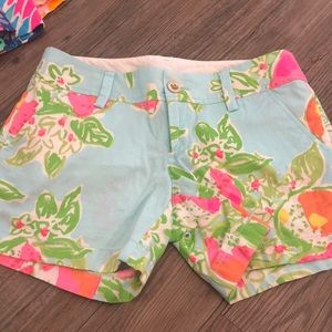 Lilly Pulitzer Callahan shorts, size 0